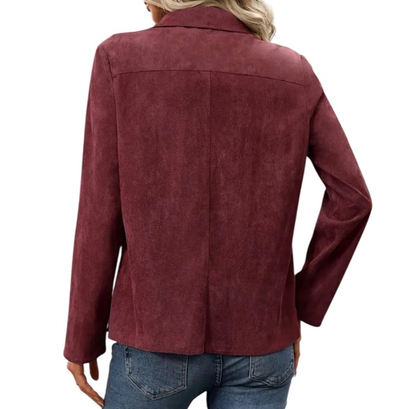 Women’s Long Sleeve Open Front Jacket - Picture 2 of 6